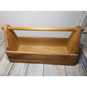 Wooden Open Handmade Toolbox